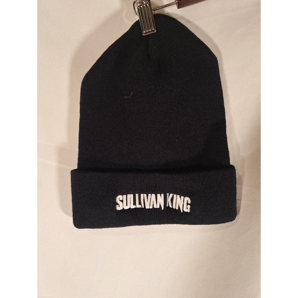 Sullivan King Beanie Hat Black Knit Cuffed EDM Music Merch Embroidered Logo